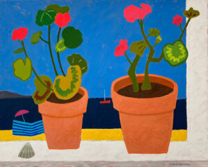 Geraniums in the Window